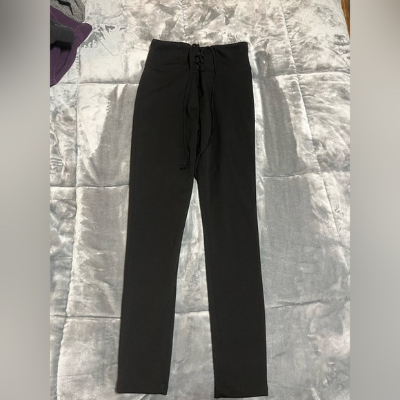 Forever 21 lace up pants | small | black - Picture 1 of 1